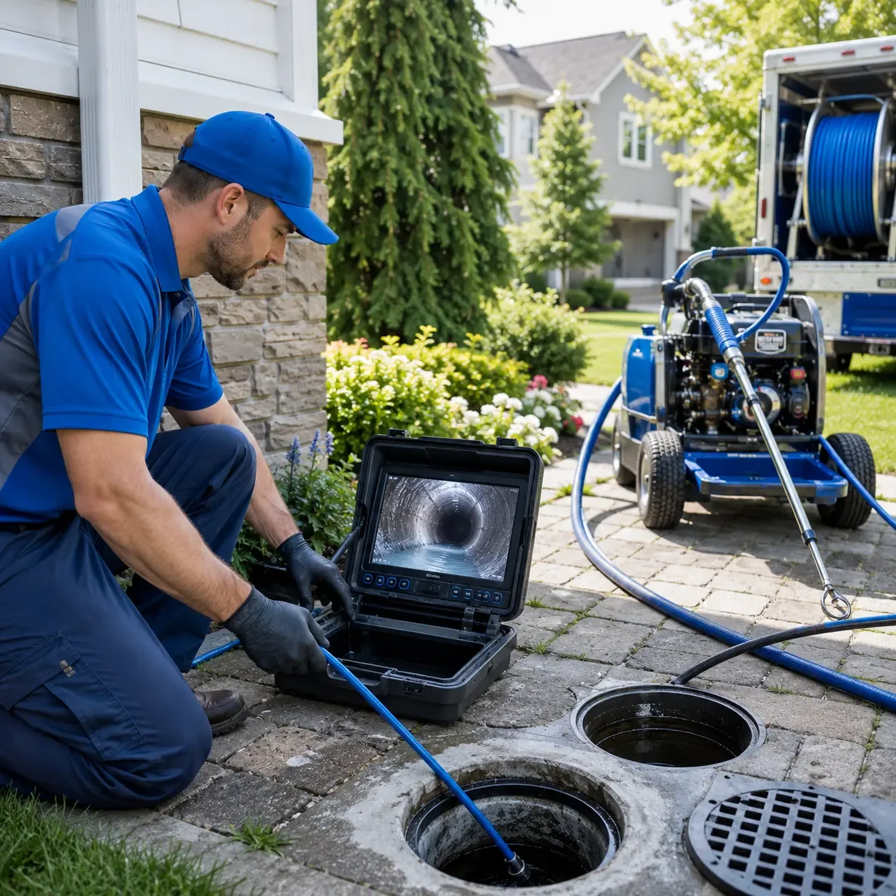 Outdoor drain cleaning professionals serving Troy, IL